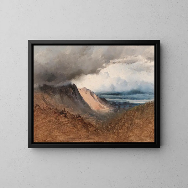 Le massif du Gosaukamm - August Schaeffer von Wienwald — inramlat konstverk på väggen