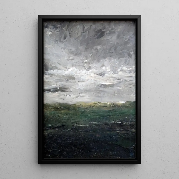 Reproduktion av målningen Studie av landskap, hed - August Strindberg