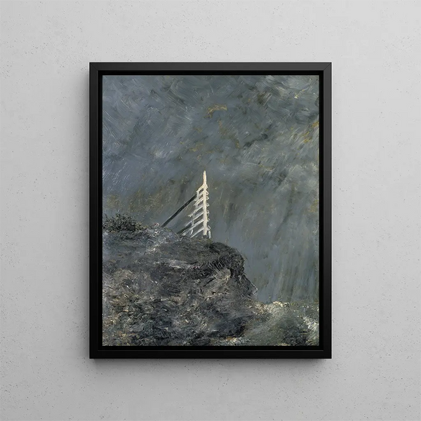 La Jument Blanche II - August Strindberg — inramlat konstverk på väggen
