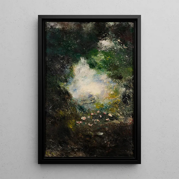 Reproduktion av målningen Landet av underverk - August Strindberg