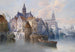 Vue du port - August von Siegen — vy av konstverket