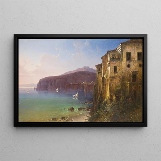 August Wilhelm Ferdinand Schirmer - House of Tasso at the coast of Sorrent.webp