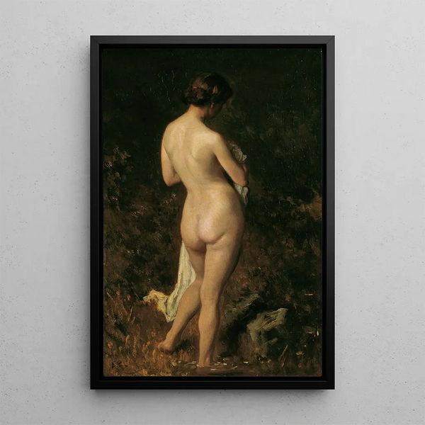 Baigneuses - August von Pettenkofen — inramlat konstverk på väggen
