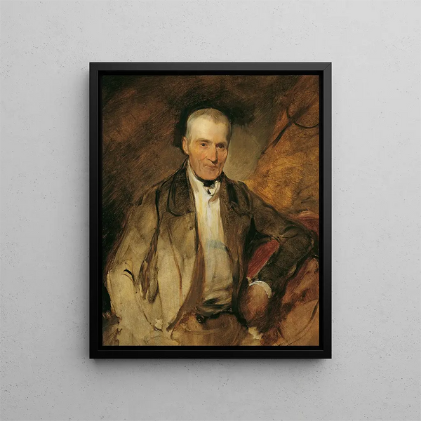 Le père du peintre Georg Raab - August von Pettenkofen — inramlat konstverk på väggen