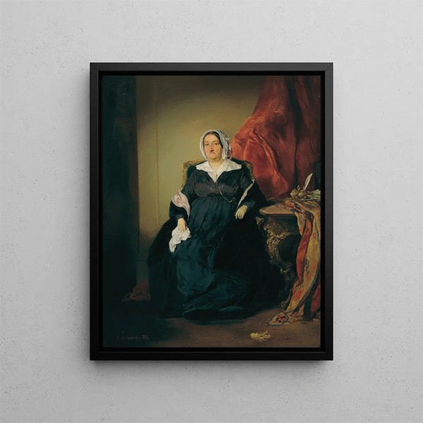 Elisabeth Imrdy Edle von Omorovicze - August von Pettenkofen — inramlat konstverk på väggen