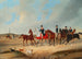 Cavalcade med hundar - August von Rentzell — vy av konstverket