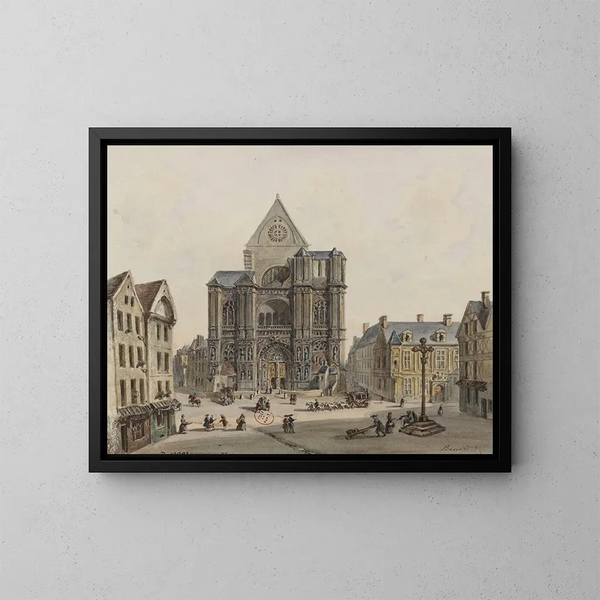 Église Saint-Eustache - Auguste Sébastien Bénard — inramlat konstverk på väggen