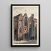 Reproduktion av målningen av Église Saint-Landry - Auguste Sébastien Bénard