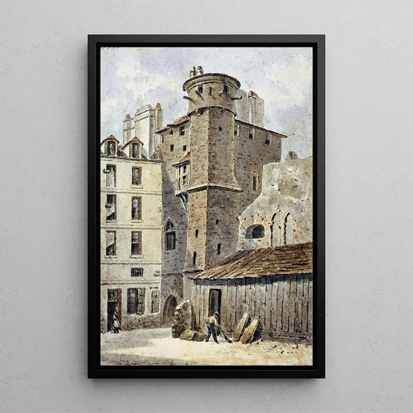 Reproduktion av målningen Tour Saint-Jean de Latran - Auguste Sébastien Bénard
