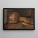 Lejon av Artis Amsterdam - Auguste Allébé — inramlat konstverk på väggen