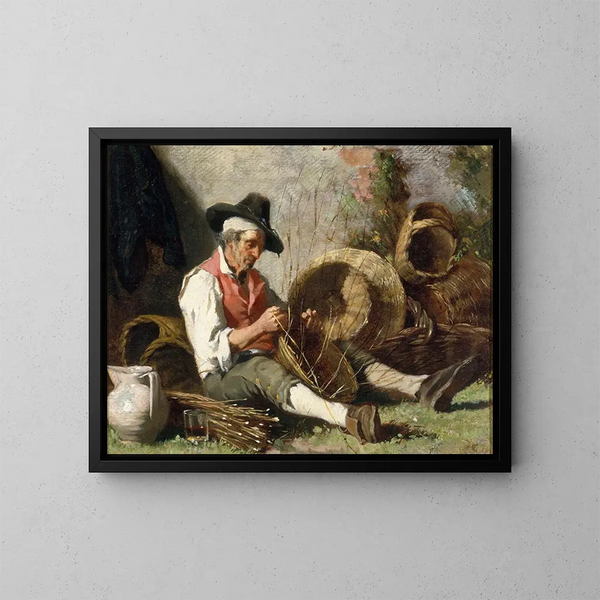 Le vannier - Auguste Dutuit — inramlat konstverk på väggen