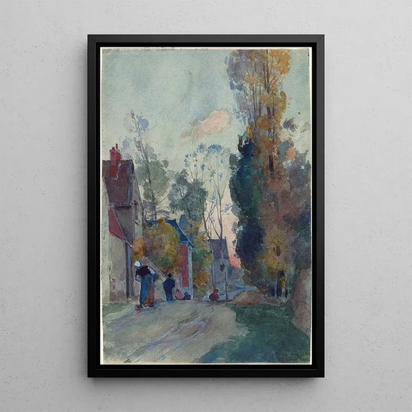 Rue de Jouy-le-Comte - Auguste Louis Lepère — inramlat konstverk på väggen