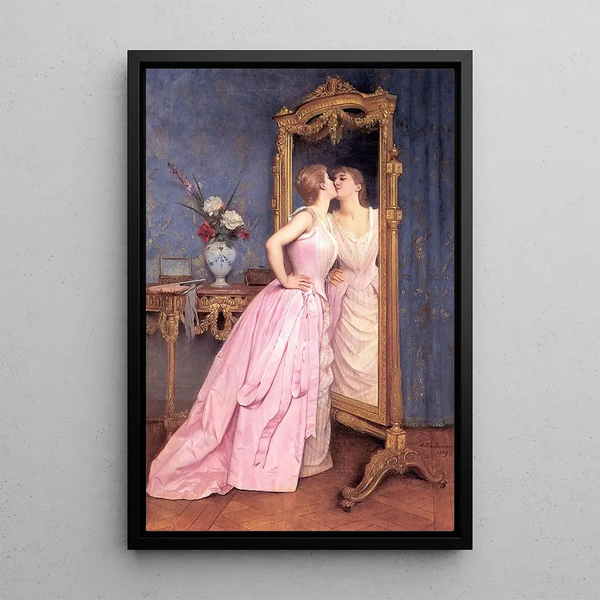 Reproduktion av målningen Vanité - Auguste Toulmouche