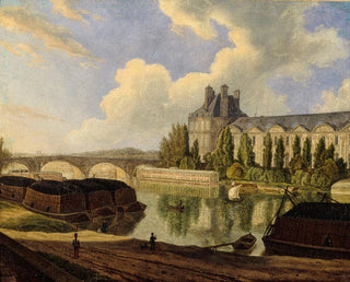 Auguste Wynantz - Le pont Royal et le Pavillon de Flore vus du quai Voltaire.webp