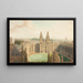 All Souls College från Radcliffe-biblioteket - Augustus Charles Pugin — inramlat konstverk på väggen