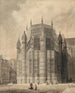 L utställning av Westminster-klostrets Henri VII-kapell - Augustus Charles Pugin — vy av konstverket