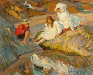 Augustus Koopman - Le petit bateau  la voile.webp