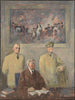 Le Commandement Suprême, vänster panel - Augustus Vincent Tack — vy av konstverket