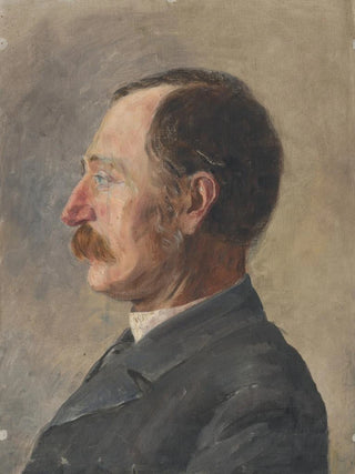 Aurel Ballo - Head Study of Man in Profile.webp