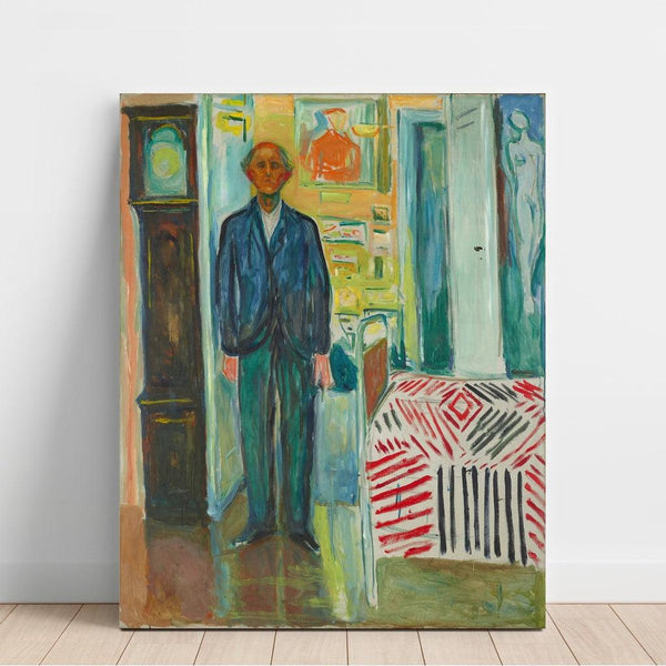 Autoportrait - Edvard Munch | Reproduction Tableau Décoration murale affiche copie