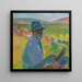 Självporträtt La Bastide du Vert - Henri Martin — inramlat konstverk på väggen