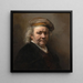 Självporträtt - Rembrandt van Rijn — inramlat konstverk på väggen
