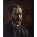 Reproduktion av målningen Självporträtt med pipa - Vincent van Gogh