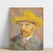 Reproduktion av målningen Självporträtt med halmhatt - Vincent van Gogh