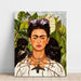 Reproduktion av målningen självporträtt med en törnekrona - Frida Kahlo