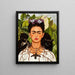 Reproduktion av målningen självporträtt med en törnekrona - Frida Kahlo