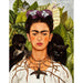 Reproduktion av målningen självporträtt med en törnekrona - Frida Kahlo