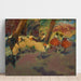 Reproduktion av målningen Före föreställningen - Edgar Degas