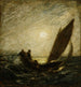 med lutande mast och dykande akter - Albert Pinkham Ryder — vy av konstverket