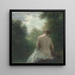sittande bakifrån baderska - Henri Fantin-Latour — inramlat konstverk på väggen