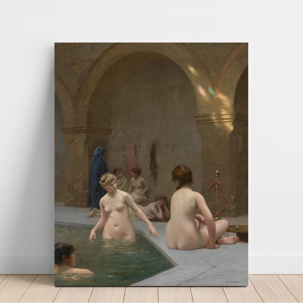 Reproduktion av målningen Baigneuses - Jean-Léon Gérôme