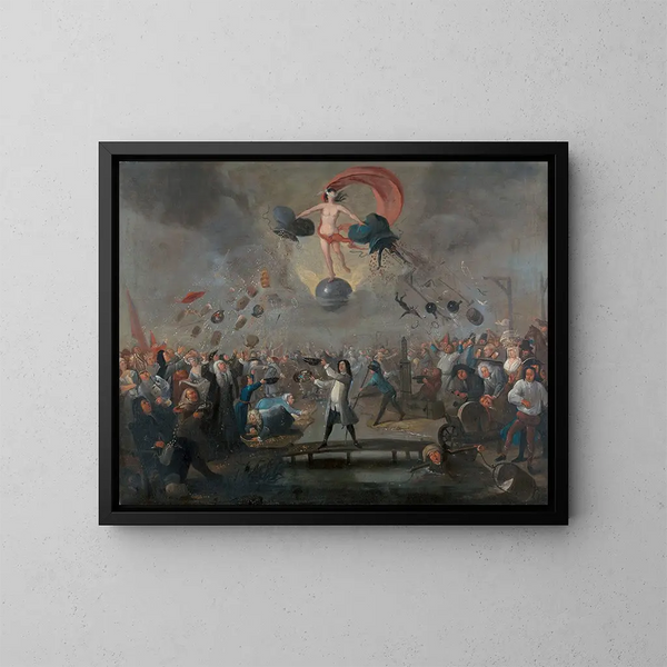 Allégorie de la Fortune - Balthazar Nebot — inramlat konstverk på väggen