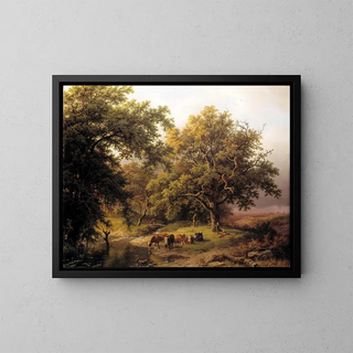 Barend Cornelis Koekkoek - Brook by the Edge of the Woods.webp