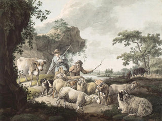 Barend Hendrik Thier - Herders met vee.webp
