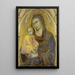 Vierge à l'Enfant - Barnaba da Modena — inramlat konstverk på väggen