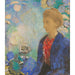 Reproduktion av målningen Baronne de Domecy - Odilon Redon