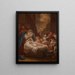 Adoration des bergers - Bartholomeus Breenbergh — inramlat konstverk på väggen