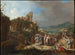 La Prédication de Jean-Baptiste - Bartholomeus Breenbergh — vy av konstverket