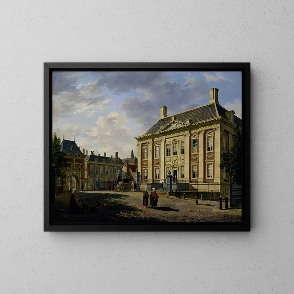 Le Mauritshuis i Haag - Bartholomeus Johannes van Hove — inramlat konstverk på väggen