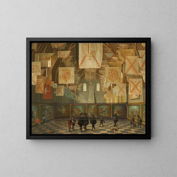 La Grande Assemblée de 1651 - Bartholomeus van Bassen — inramlat konstverk på väggen