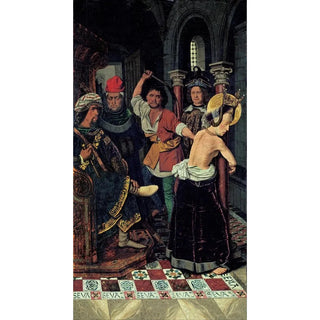Bartolom Bermejo - The Flagellation of Saint Engracia.webp