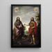 Reproduktion av målningen av Sankt Johannes Döparen som visar Kristus - Bartolomé Esteban Murillo