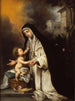 Sankt Rosa av Lima - Bartolomé Esteban Murillo — vy av konstverket