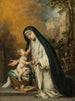 Santa Rosa de Lima - Bartolomé Esteban Murillo — vy av konstverket