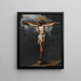La Crucifixion - Bartolomé Esteban Murillo — inramlat konstverk på väggen