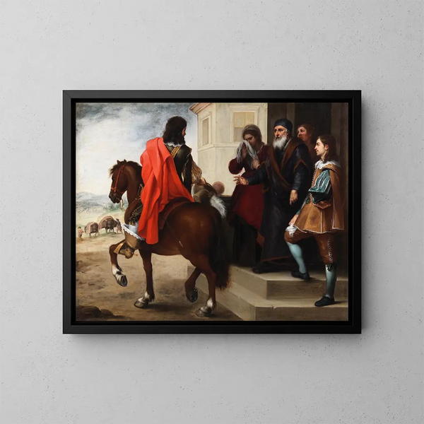 färden av den bortkomne sonen - Bartolomé Esteban Murillo — inramlat konstverk på väggen